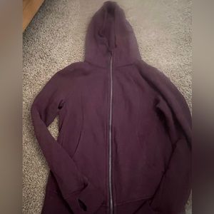 Lulu Lemon size 8 maroon hoodie with thumb holes